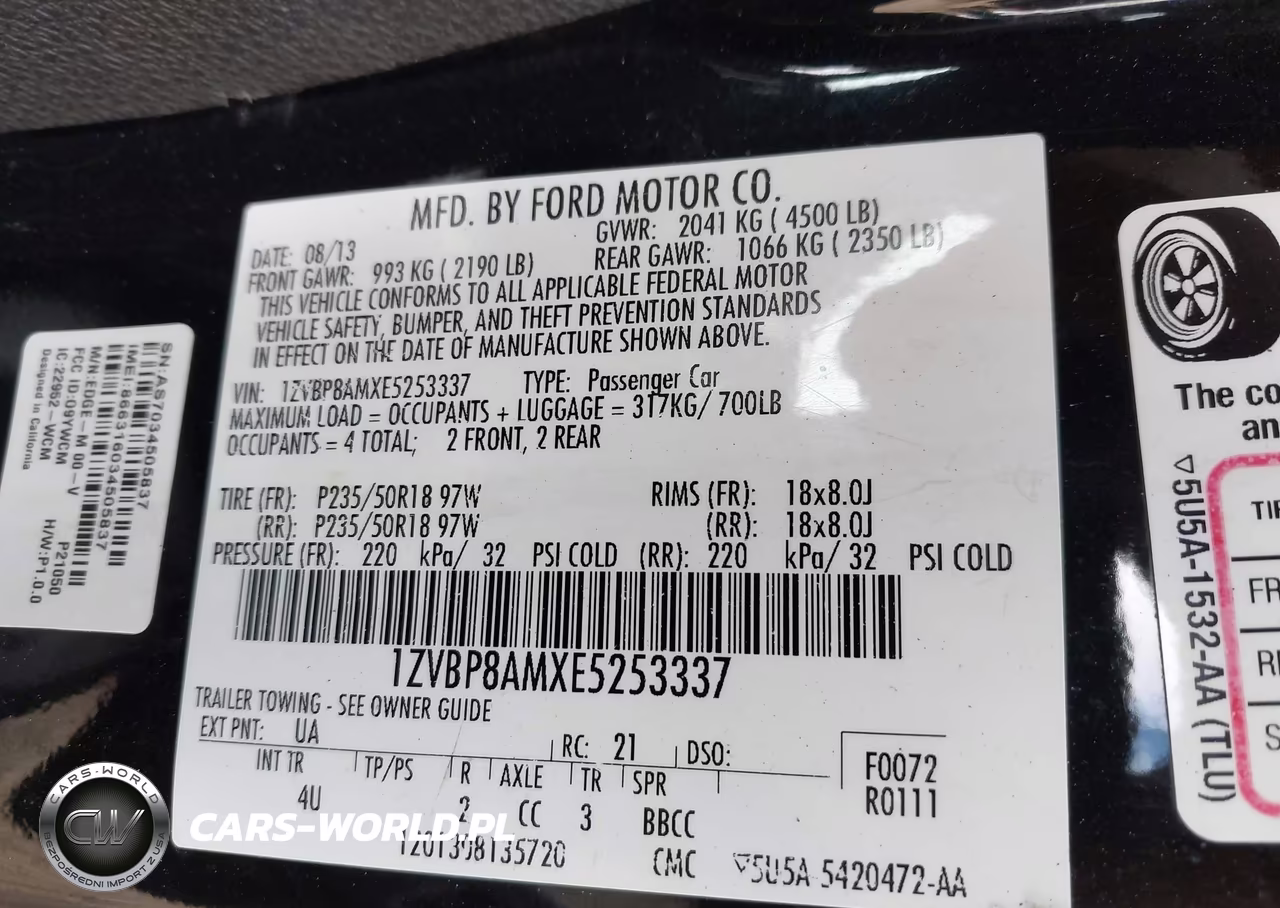 2014 Ford Mustang V6 Premium VIN:1ZVBP8AMXE5253337 - 9