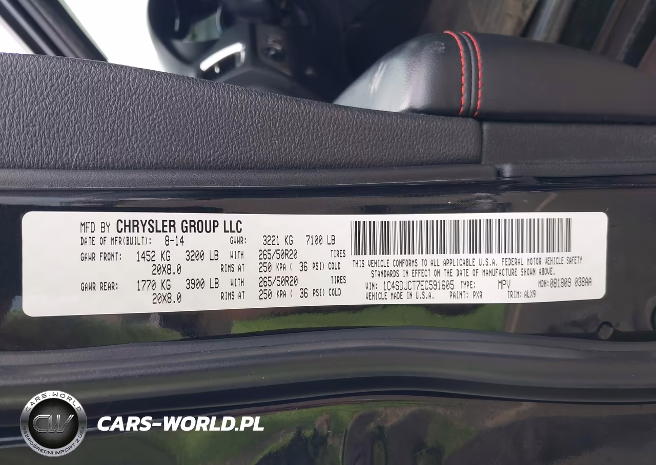 2014 Dodge Durango R-T VIN:1C4SDJCT7EC591605 - 9