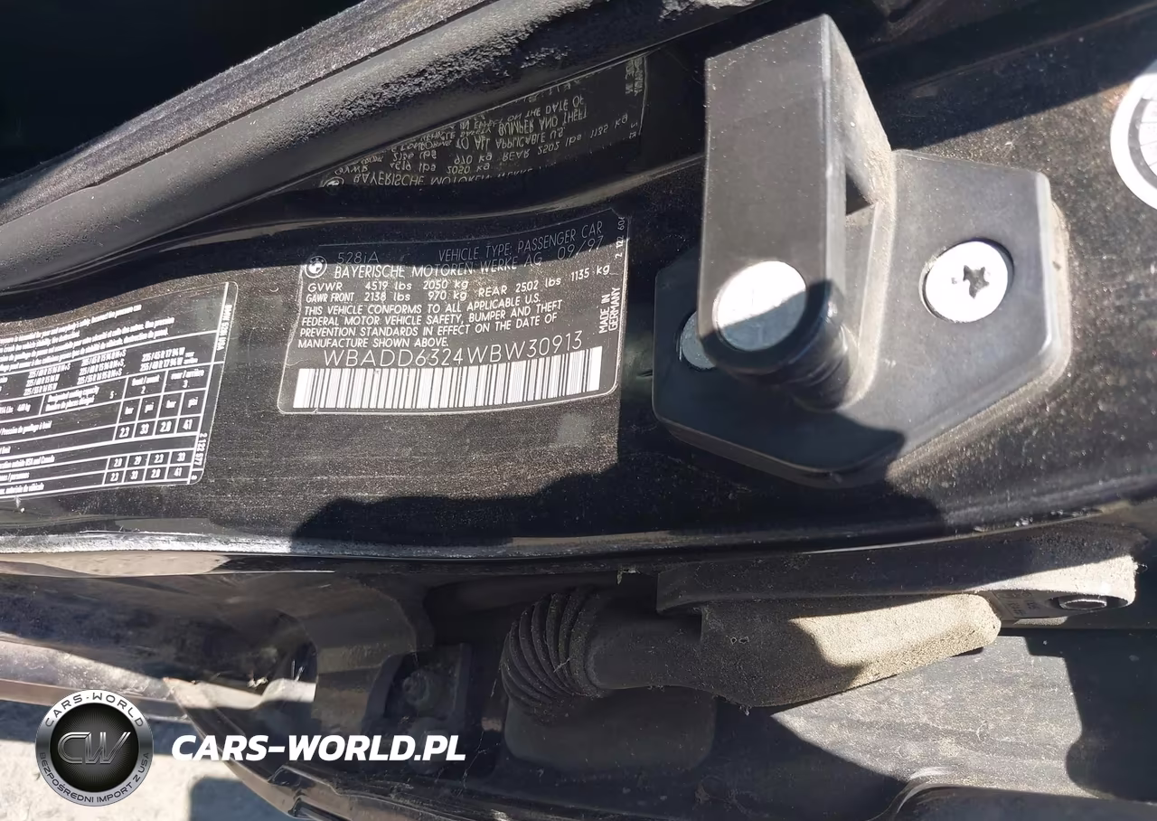 1998 BMW 528I VIN:WBADD6324WBW30913 - 9