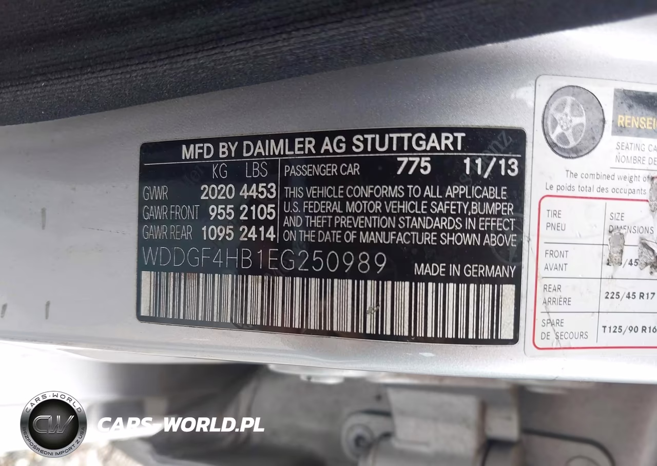 2014 Mercedes-Benz C 250 Luxury VIN:WDDGF4HB1EG250989 - 9