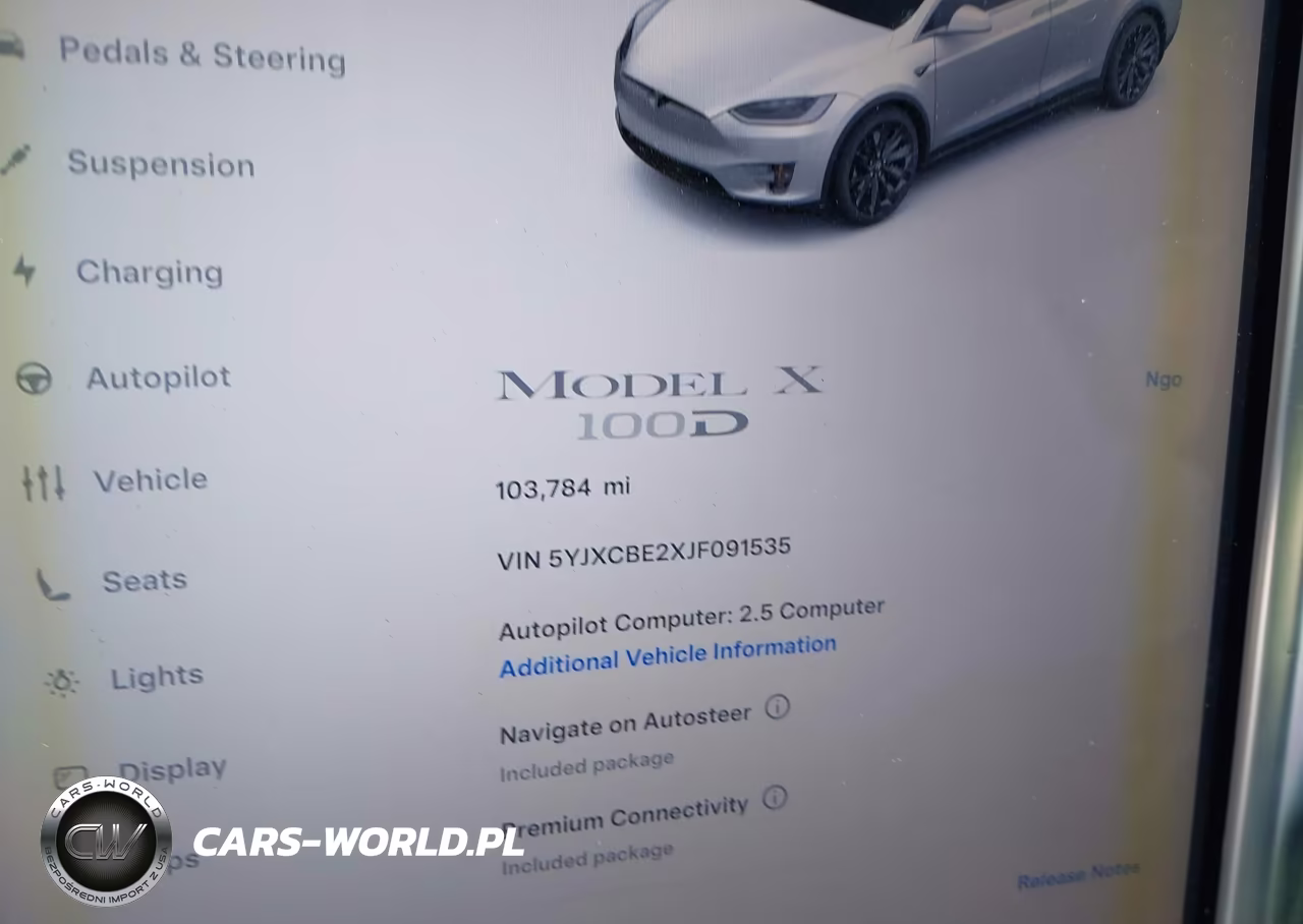 2018 Tesla Model X 100D-75D-P100D VIN:5YJXCBE2XJF091535 - 7