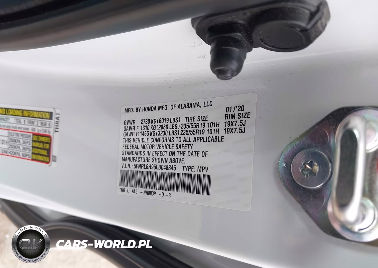 2020 Honda Odyssey Elite VIN:5FNRL6H95LB048345 - 9