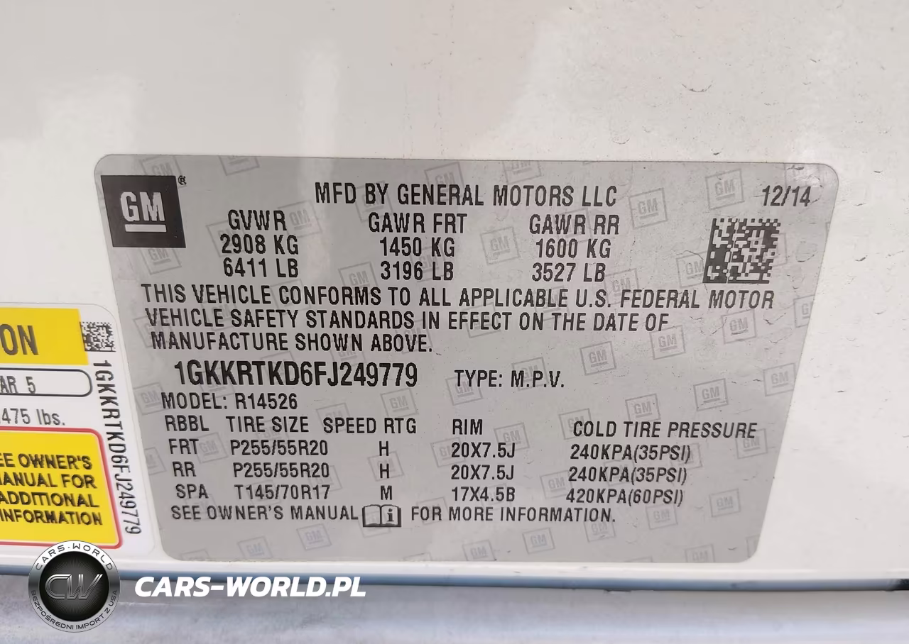 2015 GMC Acadia Denali VIN:1GKKRTKD6FJ249779 - 9