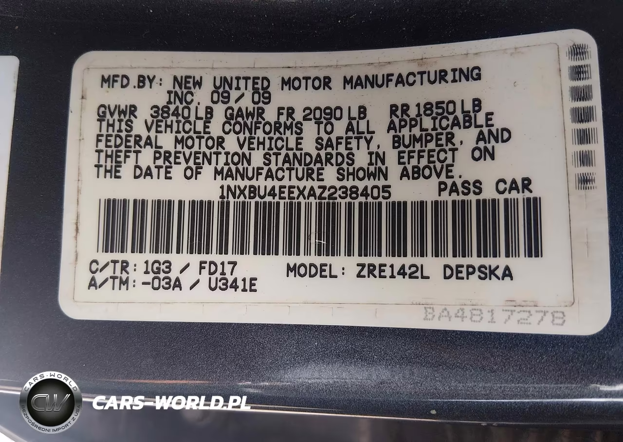 2010 Toyota Corolla S VIN:1NXBU4EEXAZ238405 - 9