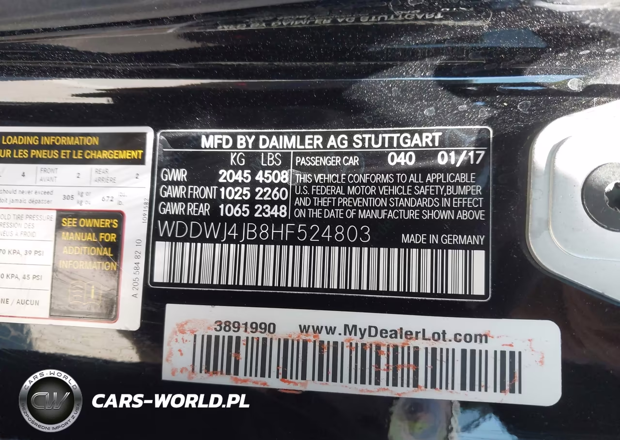 2017 Mercedes-Benz C 300 VIN:WDDWJ4JB8HF524803 - 9
