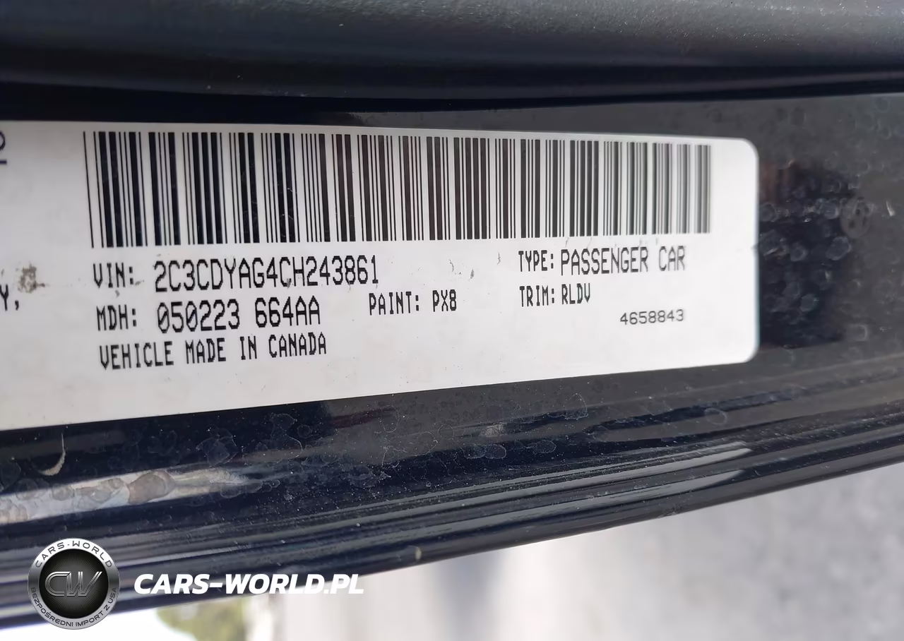 2012 Dodge Challenger Sxt VIN:2C3CDYAG4CH243861 - 9