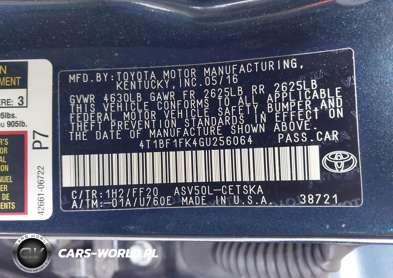 2016 Toyota Camry Se VIN:4T1BF1FK4GU256064 - 9