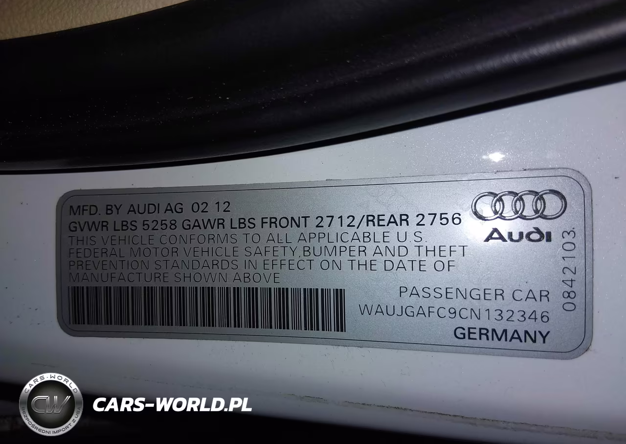 2012 Audi A6 3.0 Premium VIN:WAUJGAFC9CN132346 - 9