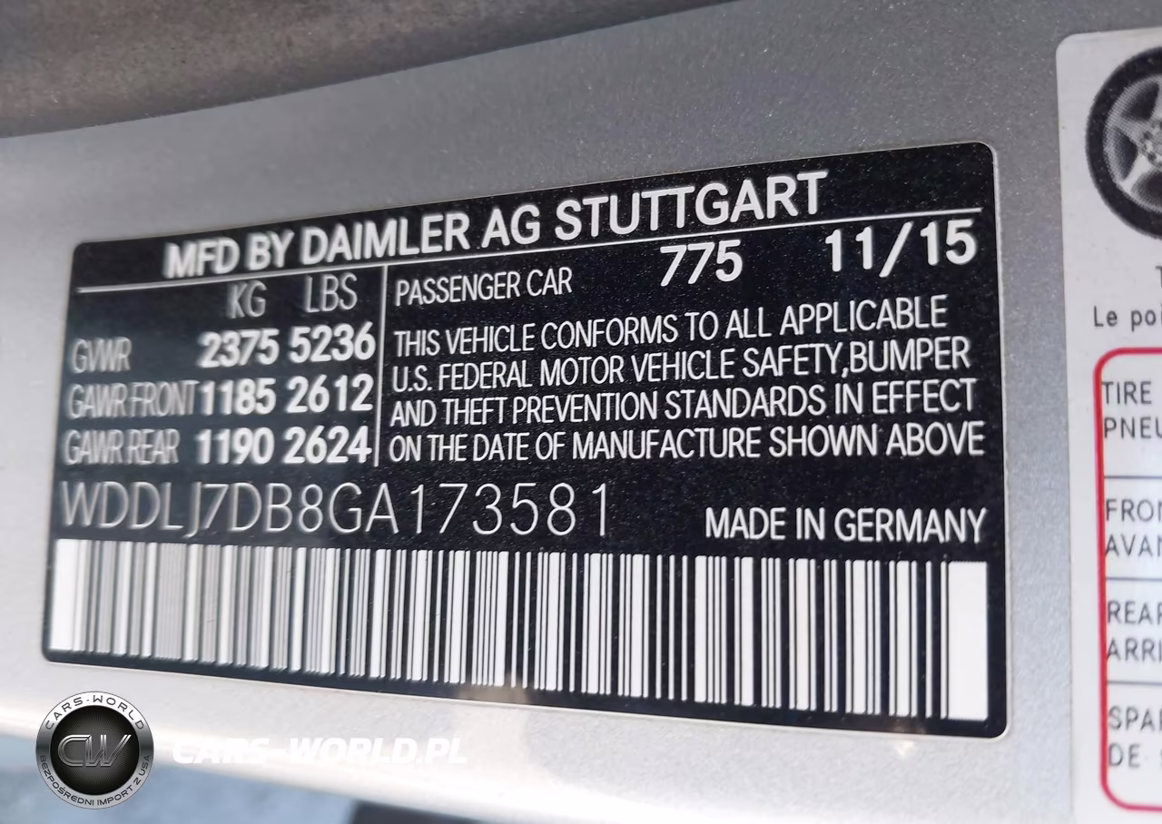 2016 Mercedes-Benz Cls 550 VIN:WDDLJ7DB8GA173581 - 9