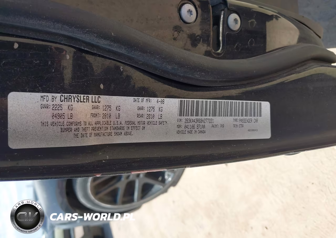 2008 Dodge Charger VIN:2B3KA43R68H277221 - 9