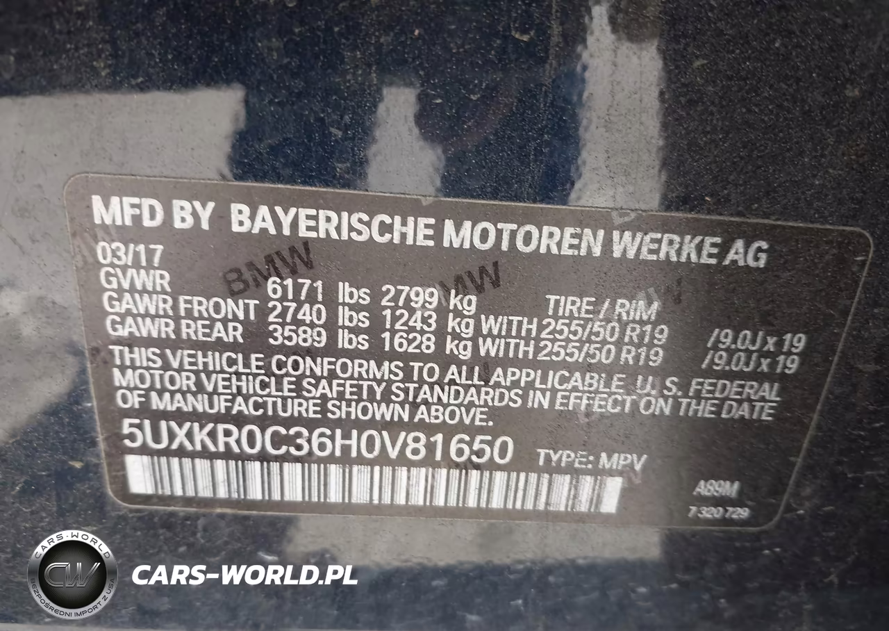 2017 BMW X5 xDrive35I VIN:5UXKR0C36H0V81650 - 9