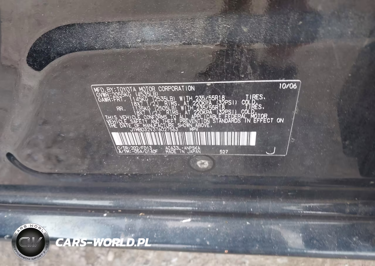 2007 Toyota Rav4 Sport VIN:JTMBD32V376027563 - 9