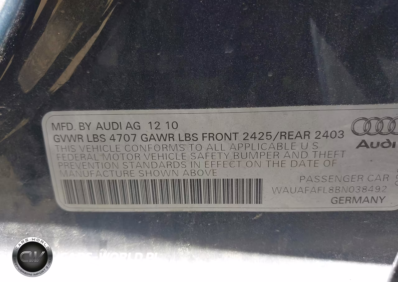 2011 Audi A4 2.0T Premium VIN:WAUAFAFL8BN038492 - 9