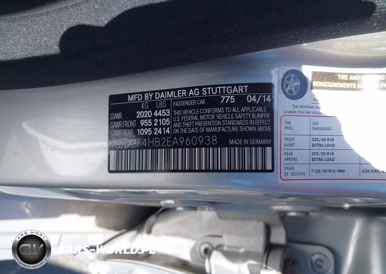 2014 Mercedes-Benz C 250 Sport VIN:WDDGF4HB2EA960938 - 9