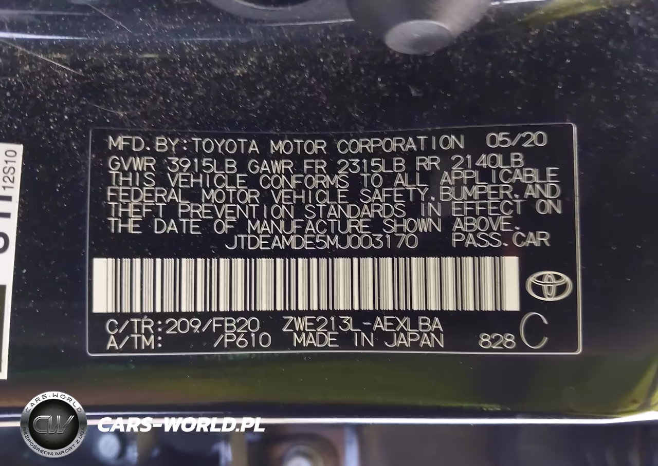 2021 Toyota Corolla Hybrid Le VIN:JTDEAMDE5MJ003170 - 9