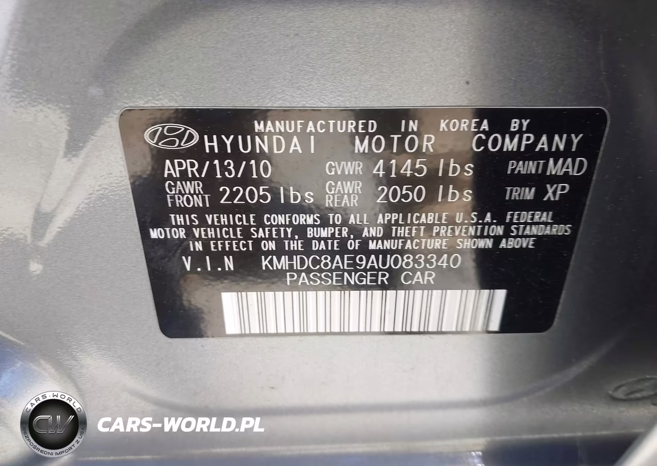 2010 Hyundai Elantra Touring Gls VIN:KMHDC8AE9AU083340 - 9