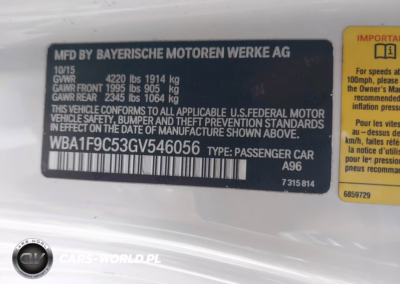 2016 BMW 228I VIN:WBA1F9C53GV546056 - 9