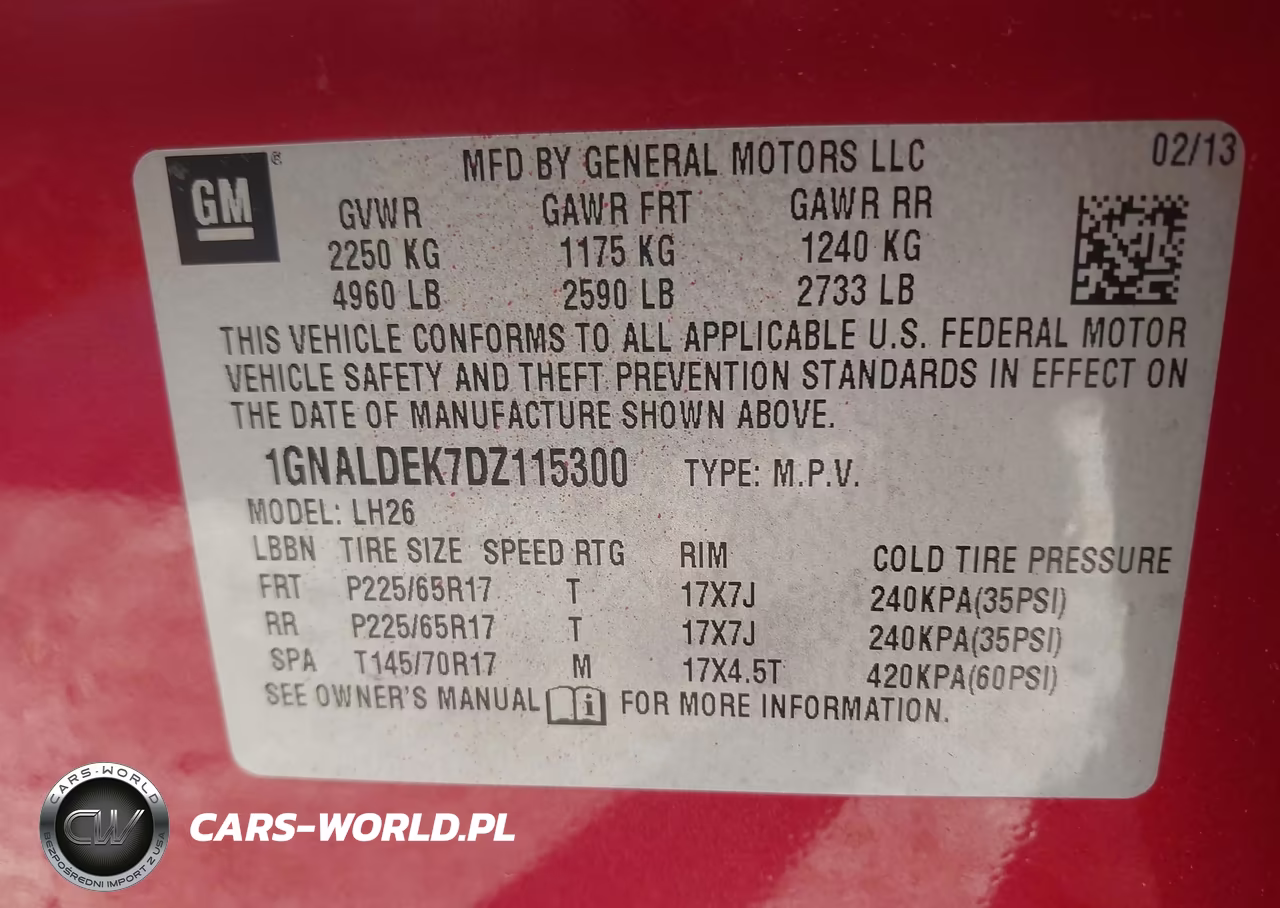 2013 Chevrolet Equinox 1Lt VIN:1GNALDEK7DZ115300 - 9