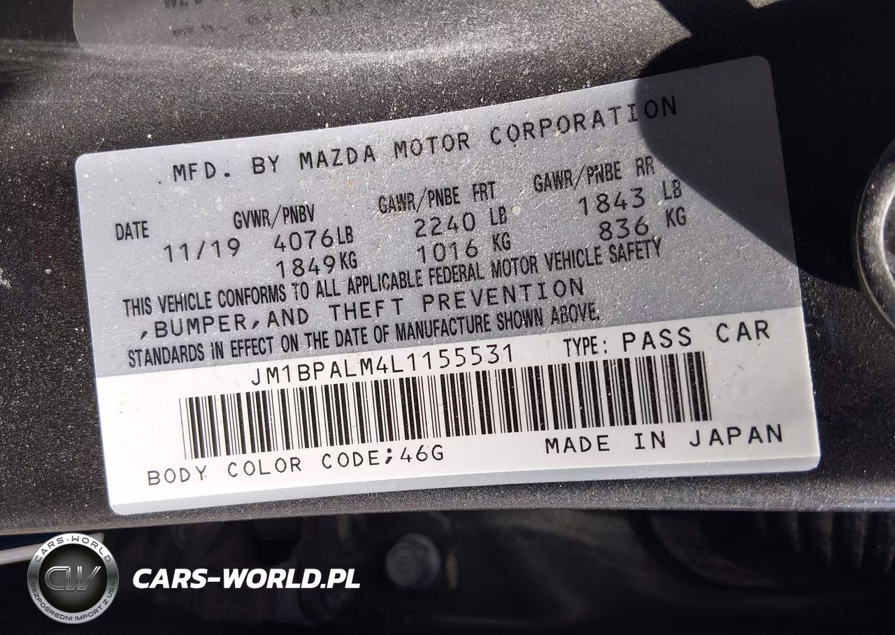 2020 Mazda Mazda3 VIN:JM1BPALM4L1155531 - 9