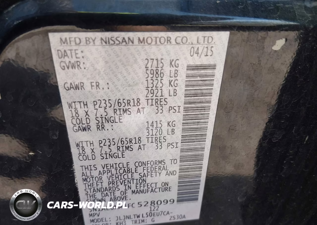 2015 Infiniti Qx60 VIN:5N1AL0MM4FC528099 - 9