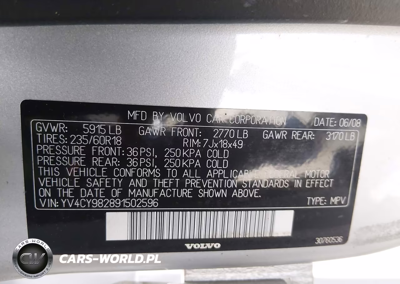 2009 Volvo Xc90 3.2 VIN:YV4CY982891502596 - 9