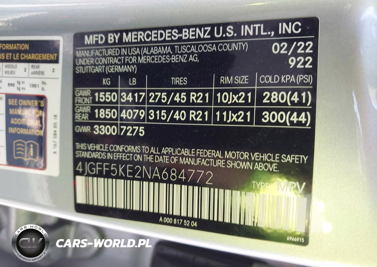 2022 Mercedes-Benz Gls 450 4Matic VIN:4JGFF5KE2NA684772 - 9