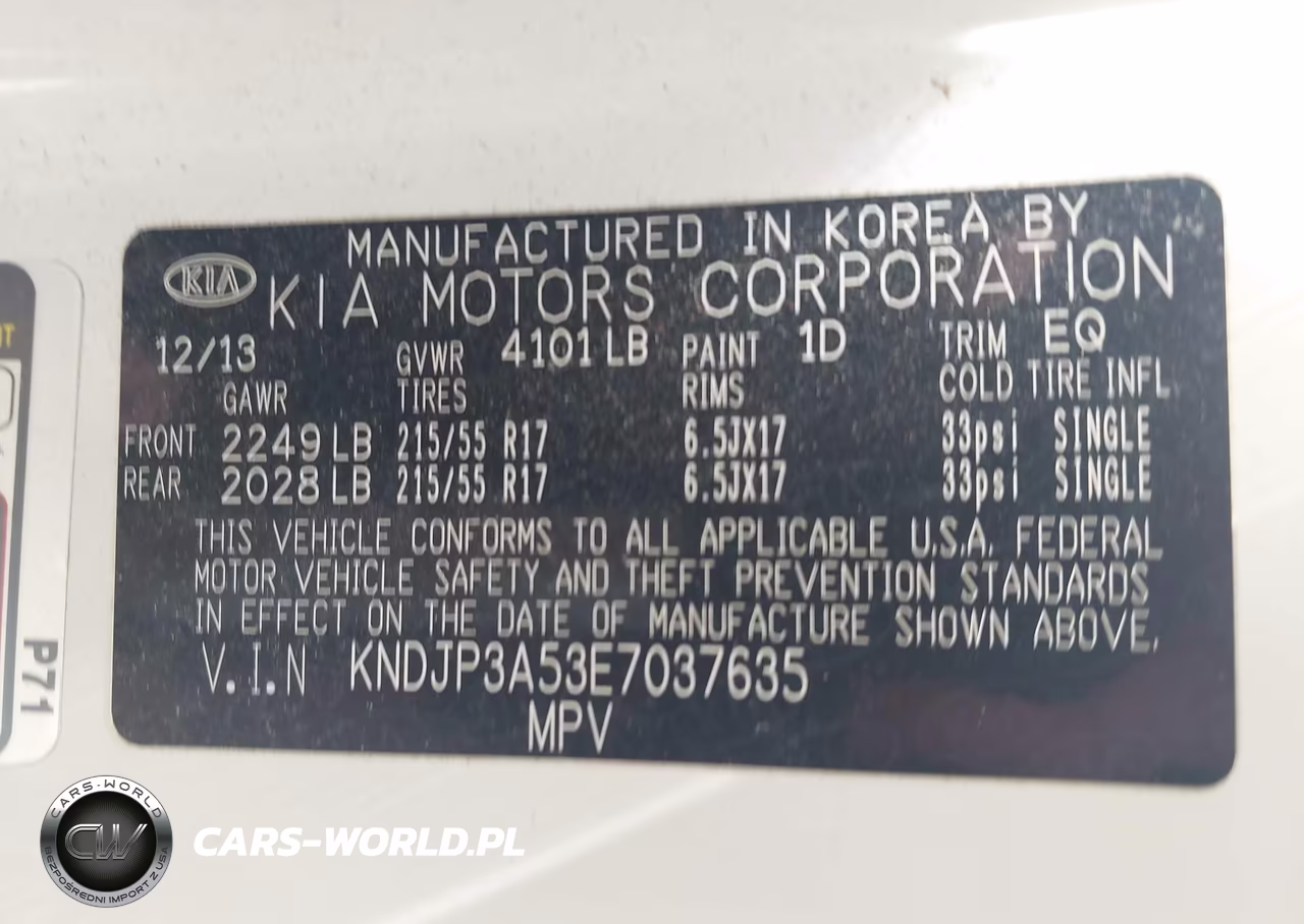 2014 Kia Soul + VIN:KNDJP3A53E7037635 - 9
