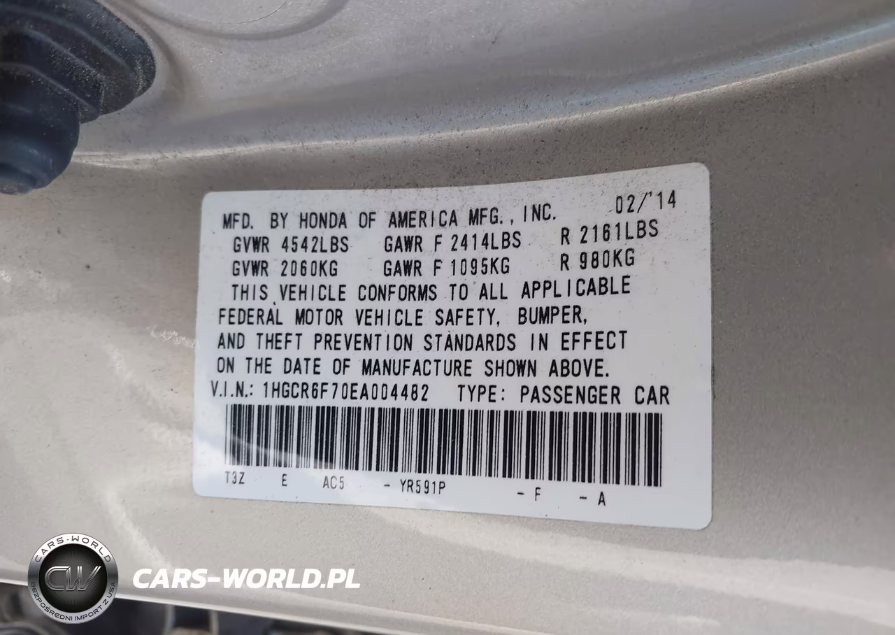 2014 Honda Accord Hybrid Touring VIN:1HGCR6F70EA004482 - 9