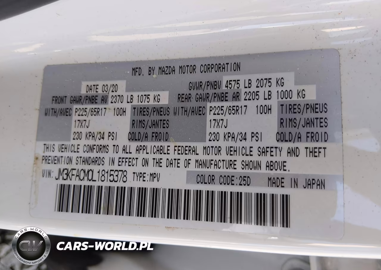 2020 Mazda Cx-5 Touring VIN:JM3KFACM0L1815378 - 9