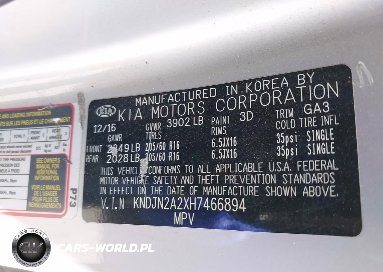 2017 Kia Soul VIN:KNDJN2A2XH7466894 - 9