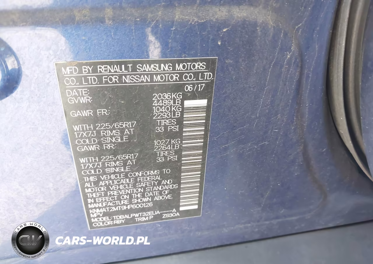 2017 Nissan Rogue S VIN:KNMAT2MT9HP600126 - 9