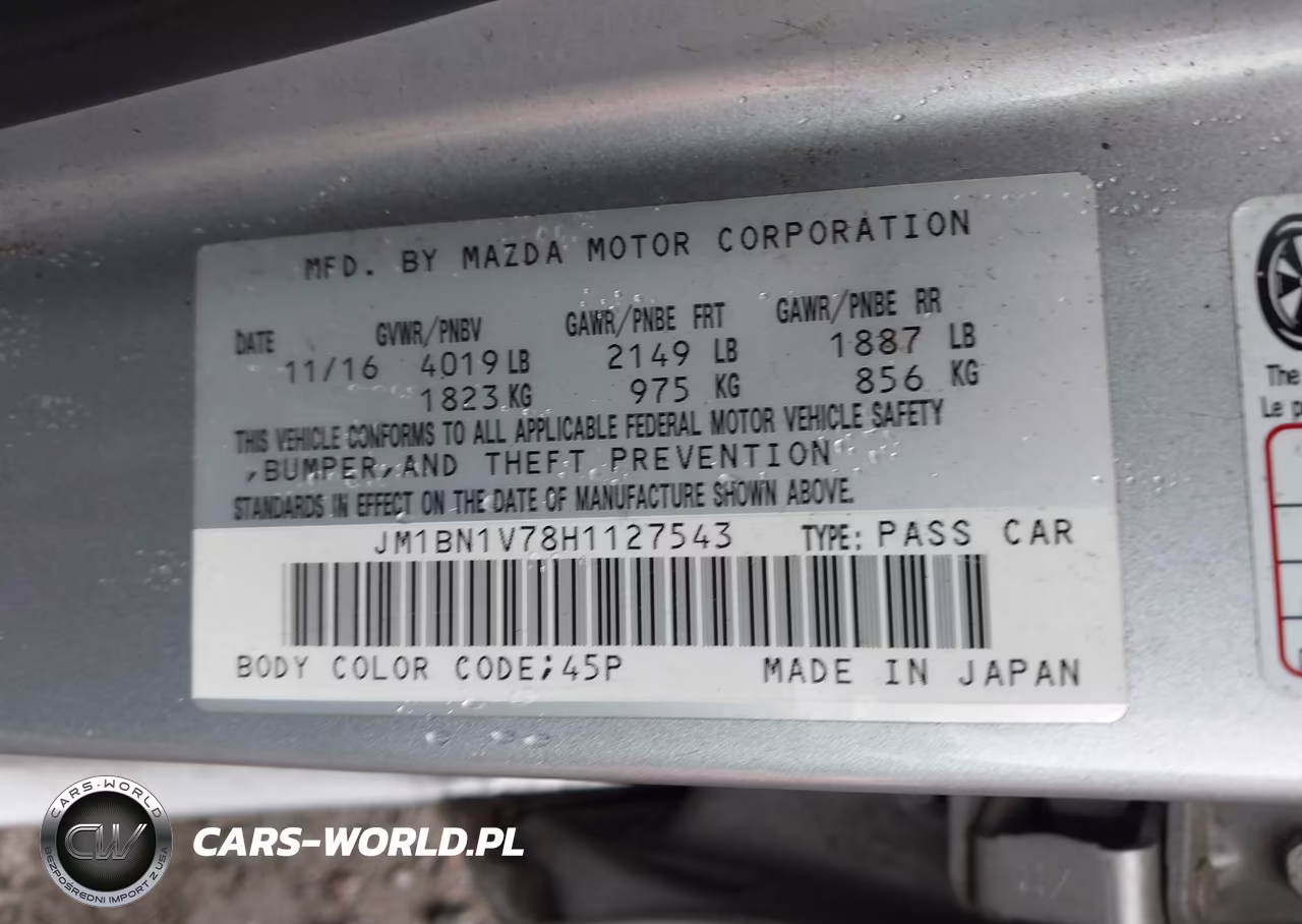 2017 Mazda Mazda3 Touring VIN:JM1BN1V78H1127543 - 9
