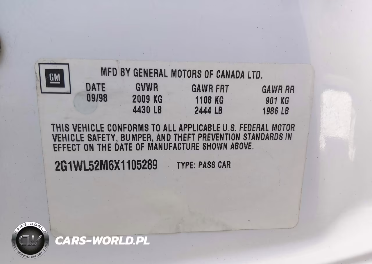 1999 Chevrolet Lumina VIN:2G1WL52M6X1105289 - 9