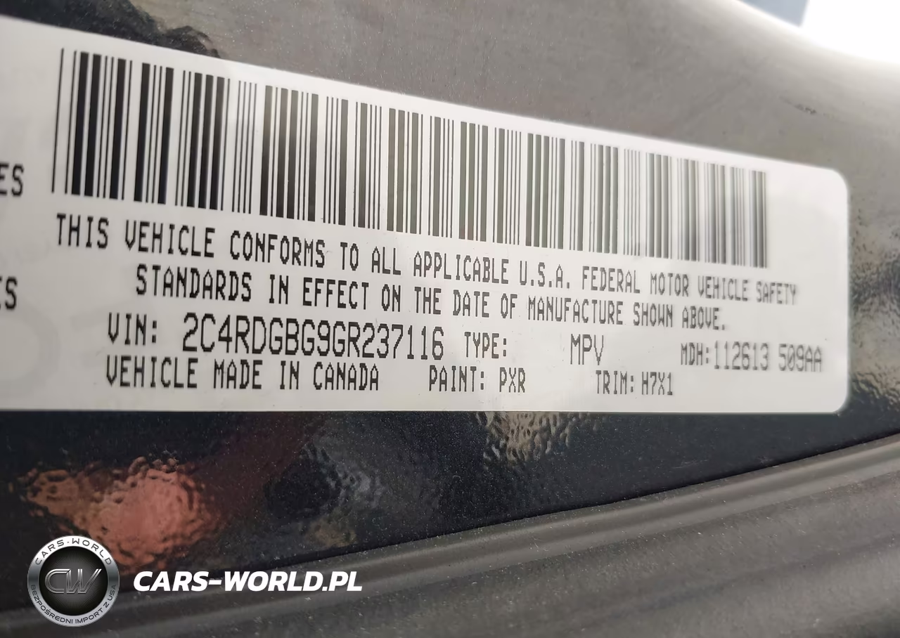 2016 Dodge Grand Caravan American Value Pkg VIN:2C4RDGBG9GR237116 - 9