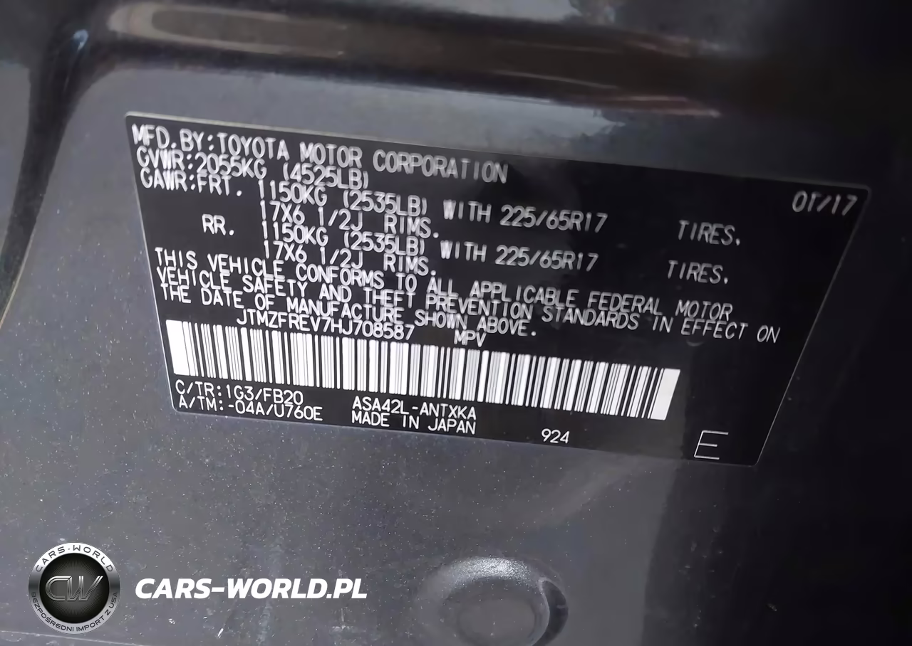 2017 Toyota Rav4 Le VIN:JTMZFREV7HJ708587 - 9