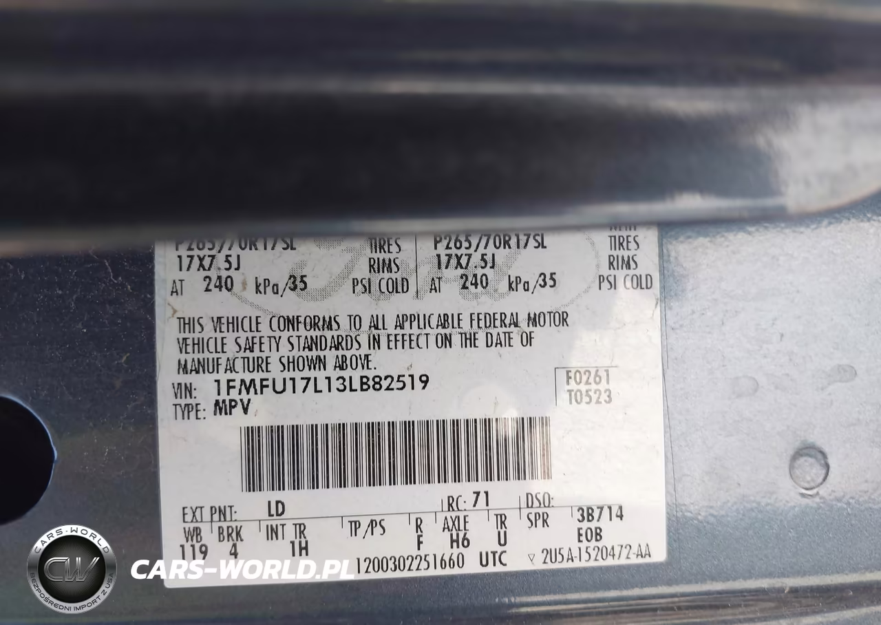 2003 Ford Expedition Eddie Bauer VIN:1FMFU17L13LB82519 - 9