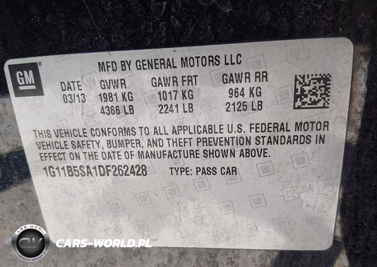 2013 Chevrolet Malibu 1Ls VIN:1G11B5SA1DF262428 - 9