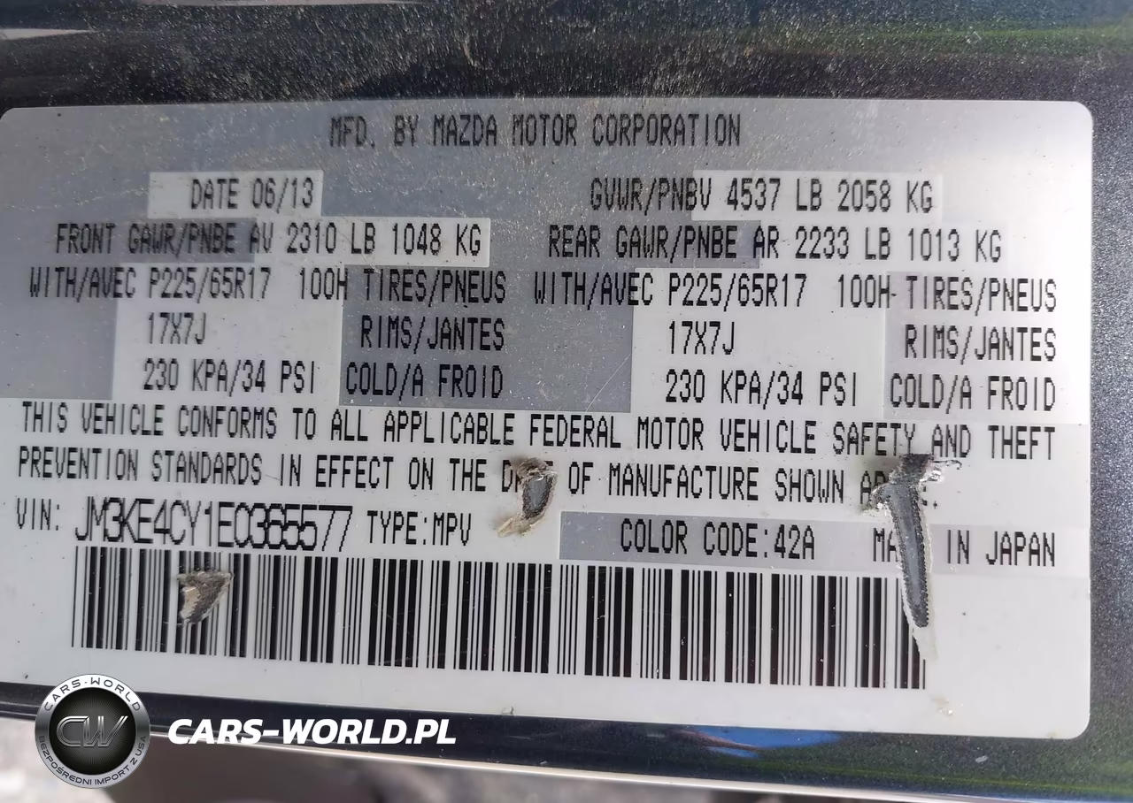 2014 Mazda Cx-5 Touring VIN:JM3KE4CY1E0365577 - 9