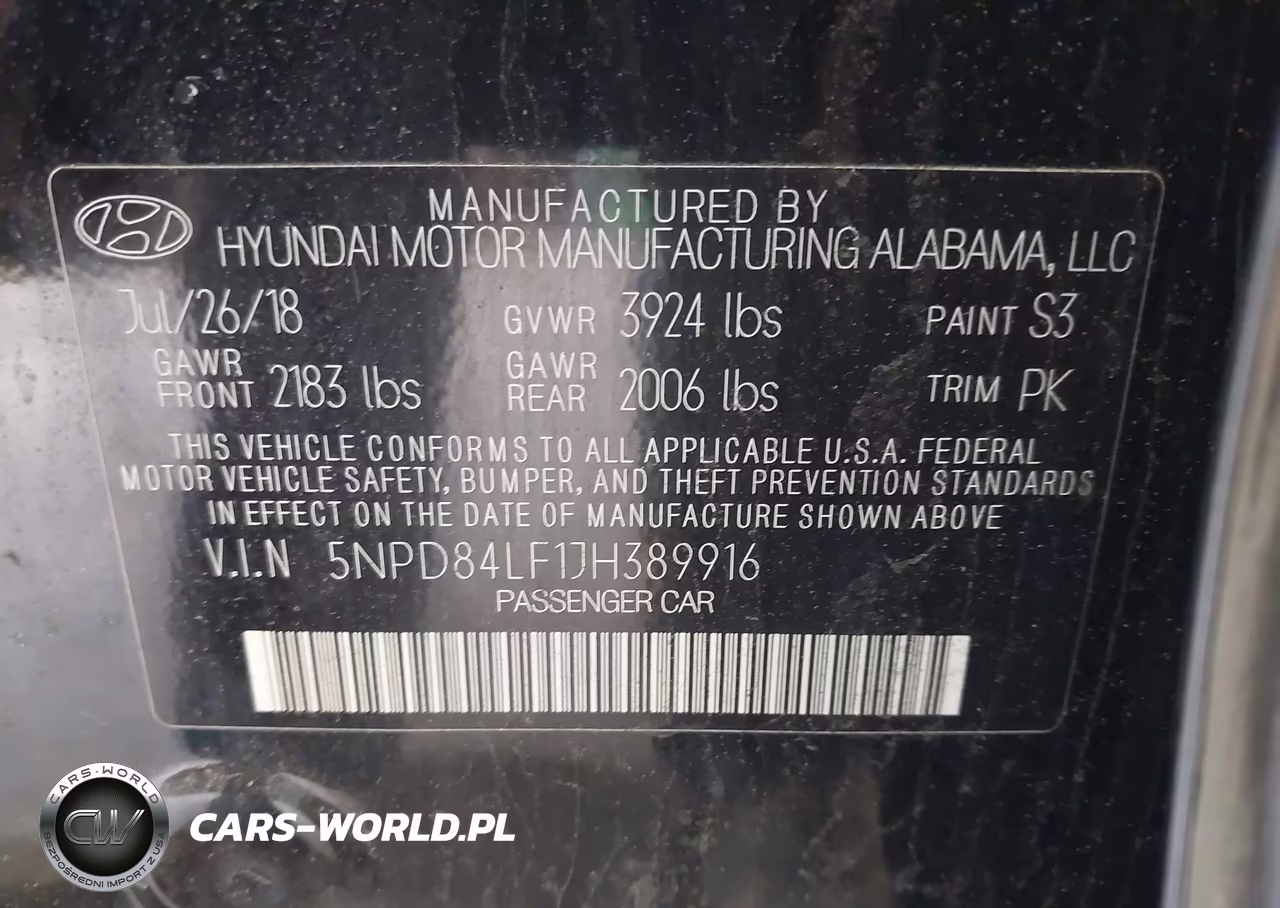 2018 Hyundai Elantra Sel VIN:5NPD84LF1JH389916 - 9