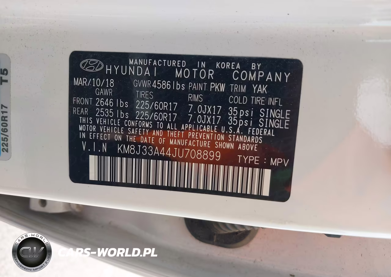 2018 Hyundai Tucson Sel VIN:KM8J33A44JU708899 - 9