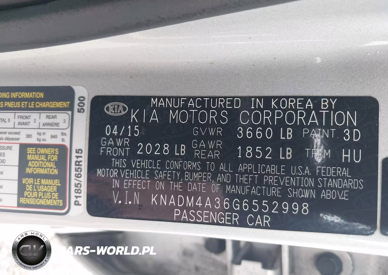 2016 Kia Rio Lx VIN:KNADM4A36G6552998 - 9