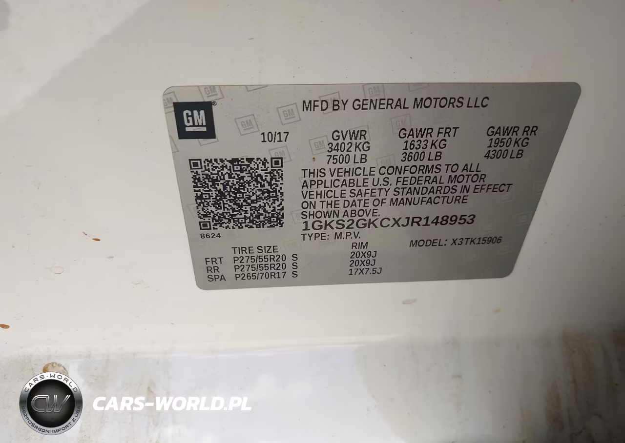 2018 GMC Yukon Xl Slt VIN:1GKS2GKCXJR148953 - 9