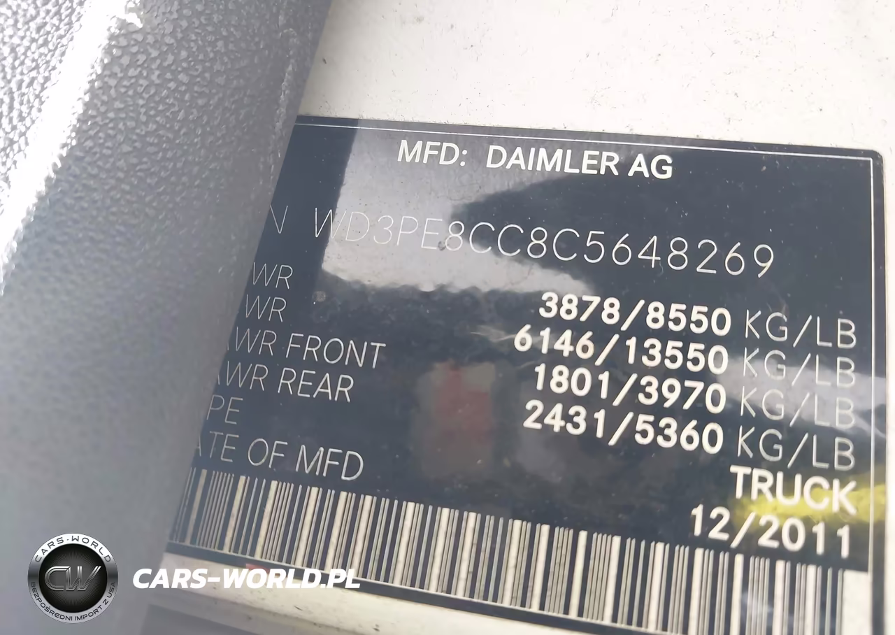 2012 Mercedes-Benz Sprinter 2500 High Roof VIN:WD3PE8CC8C5648269 - 9