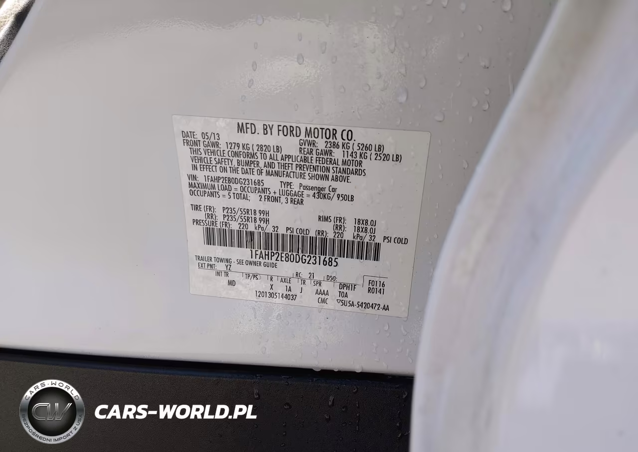 2013 Ford Taurus Sel VIN:1FAHP2E80DG231685 - 9