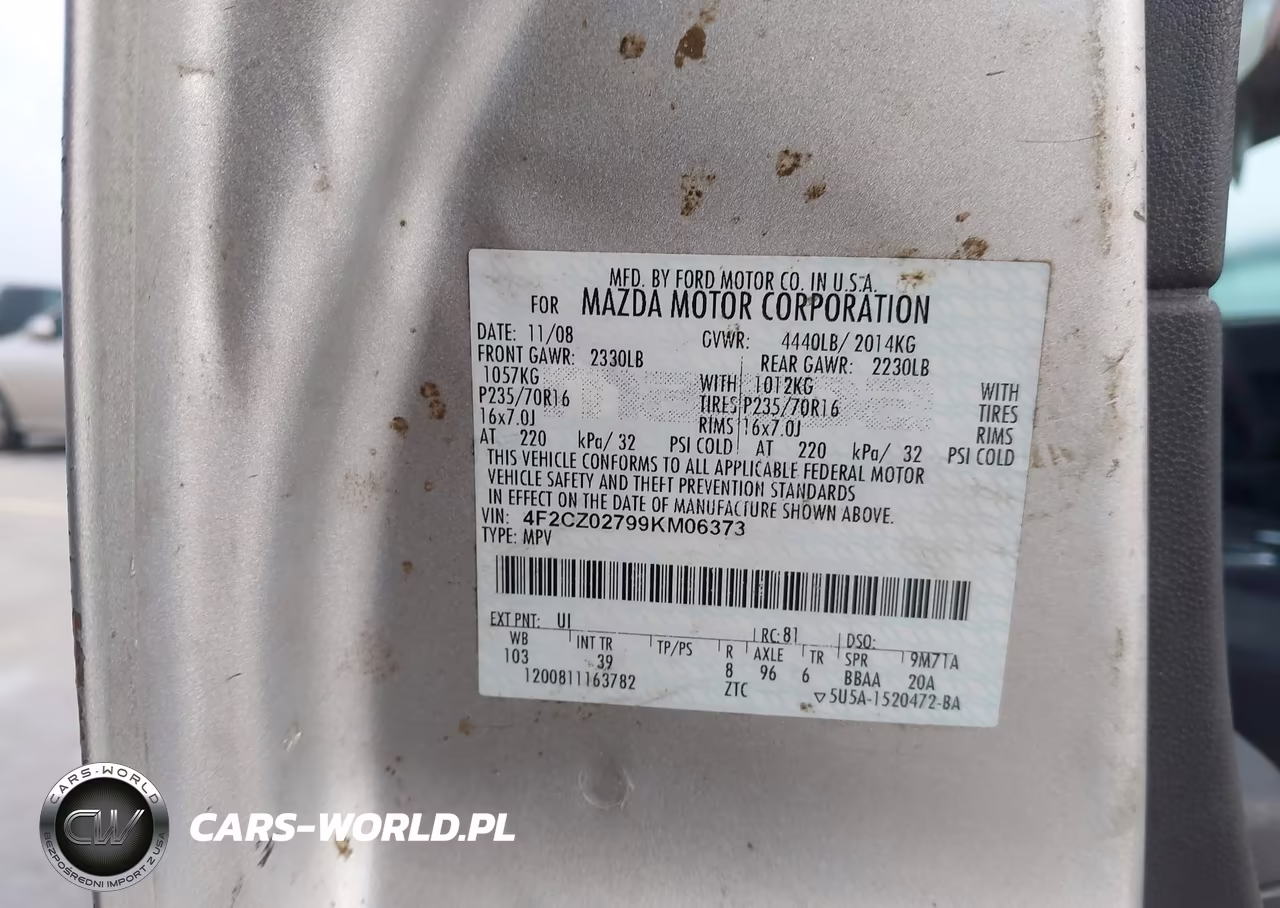 2009 Mazda Tribute I Touring VIN:4F2CZ02799KM06373 - 9