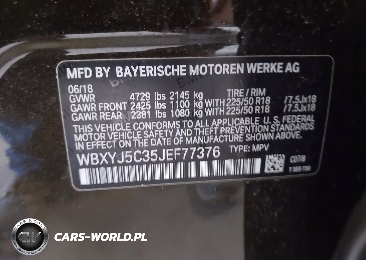 2018 BMW X2 xDrive28I VIN:WBXYJ5C35JEF77376 - 9