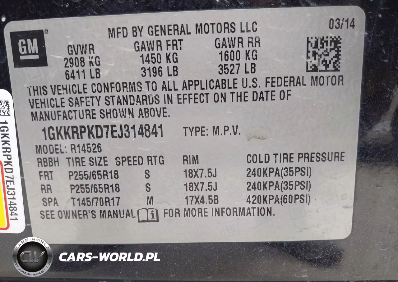 2014 GMC Acadia Sle-2 VIN:1GKKRPKD7EJ314841 - 9