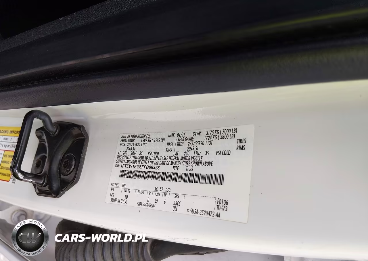 2015 Ford F-150 Platinum VIN:1FTEW1EG6FFB06328 - 9
