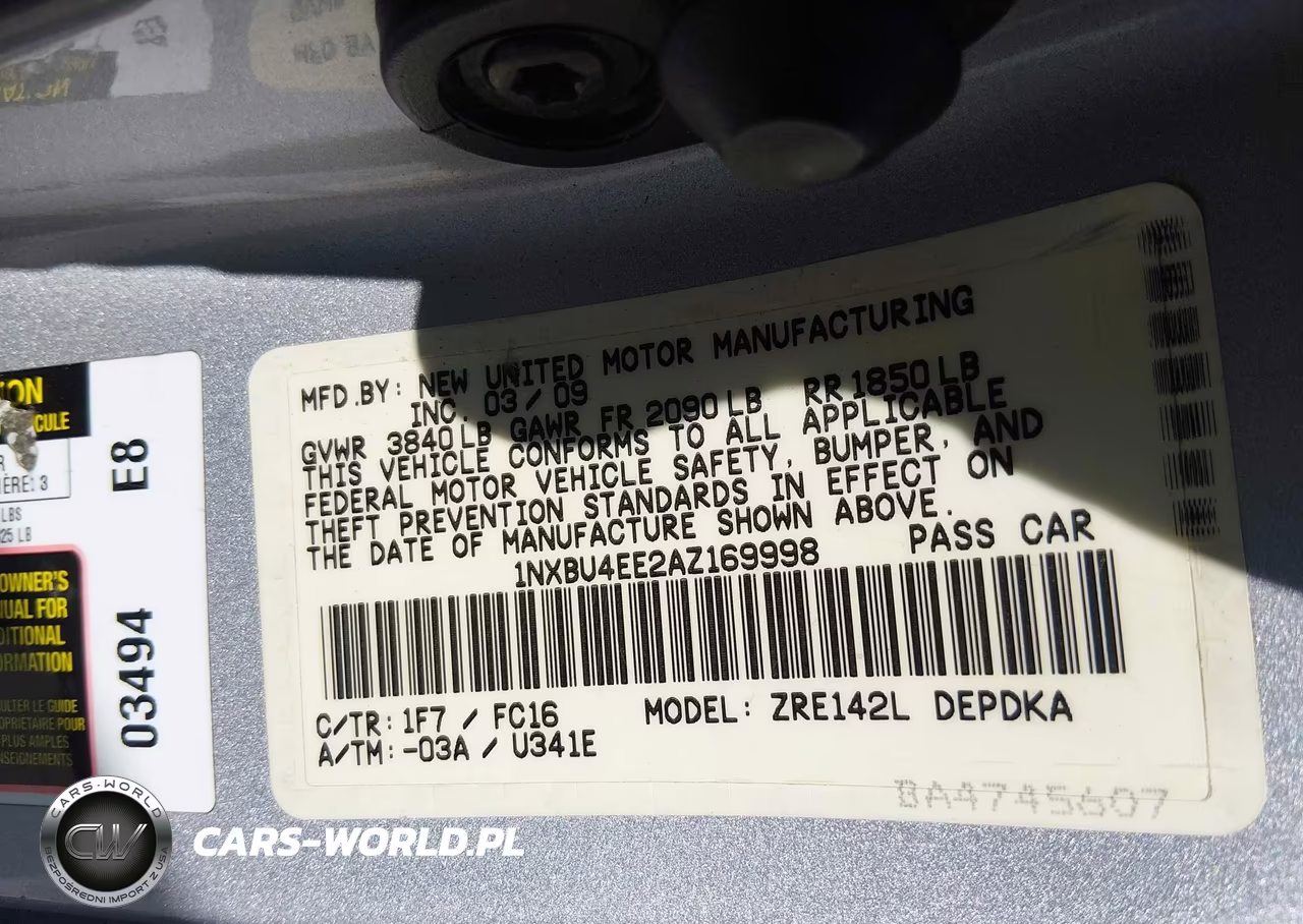 2010 Toyota Corolla Le VIN:1NXBU4EE2AZ169998 - 9
