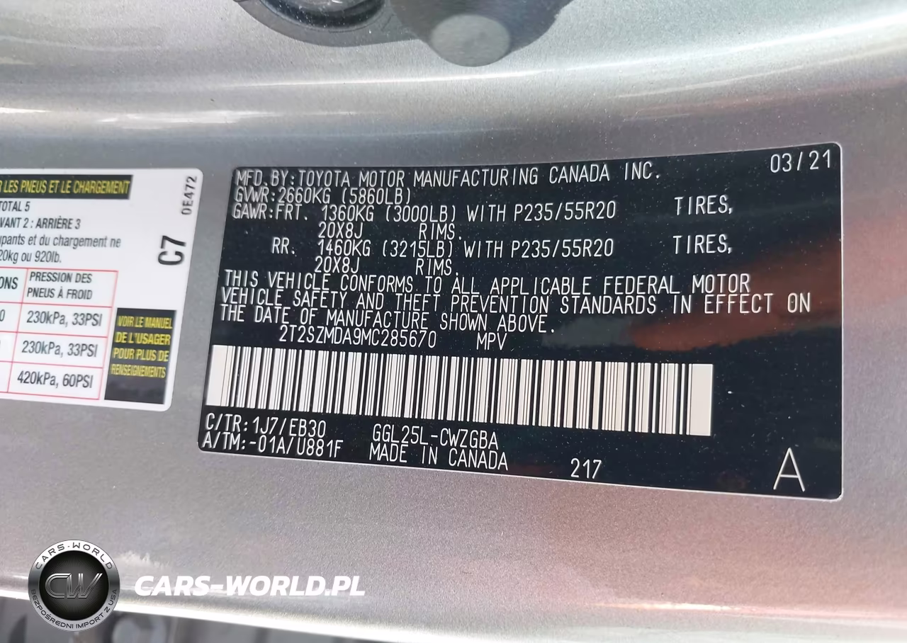 2021 Lexus Rx 350 F Sport Appearance VIN:2T2SZMDA9MC285670 - 9